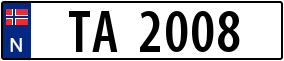 Trailer License Plate
